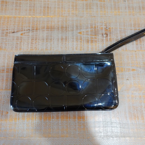 Vintage Kate Spade Black Patent Leather Wristlet - Picture 2 of 4